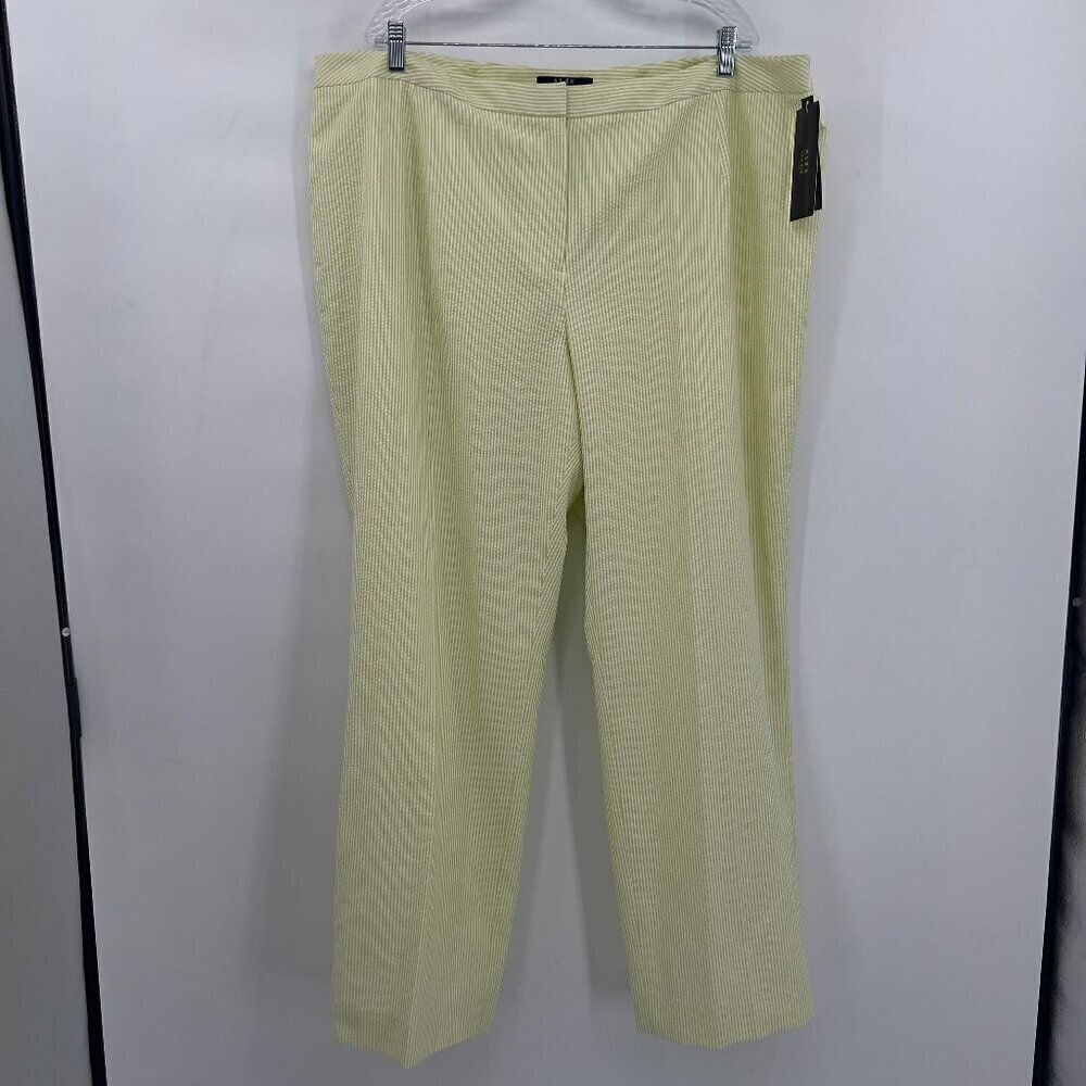 Alex Marie Women's Plus Alexa Fit Regular Pants Striped Garden Jubilee 22W NWT